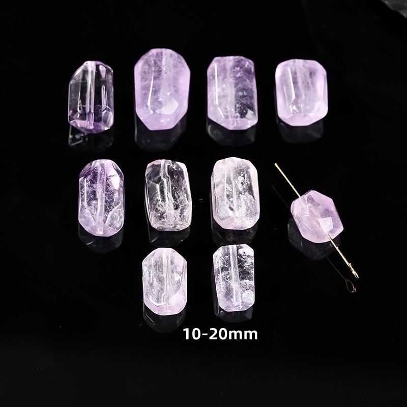 Natural crystal faceted beads suitable for DIY