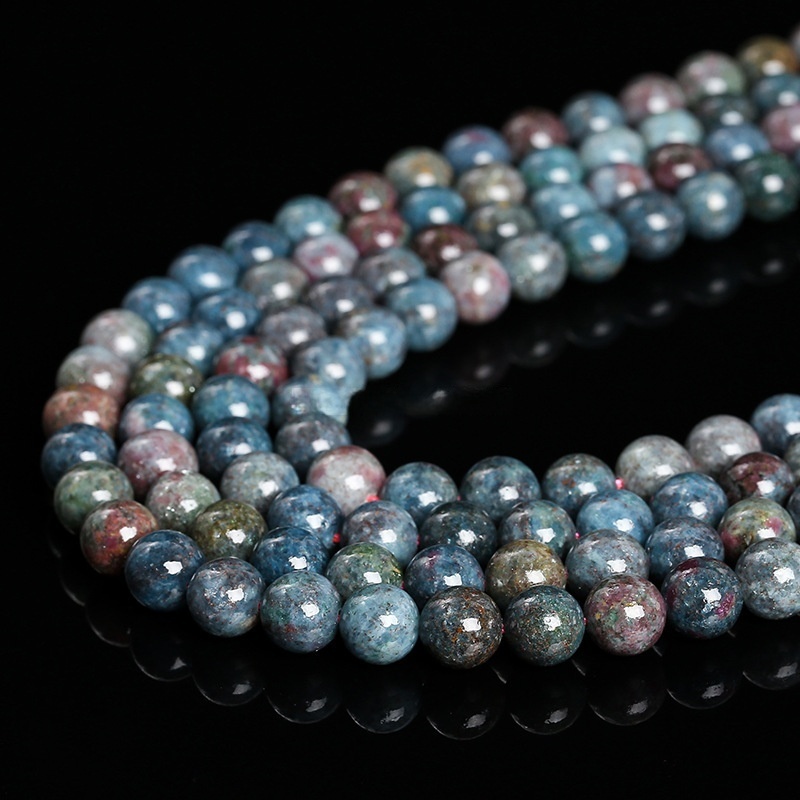 Natural red blue gemstone loose beads suitable for DIY