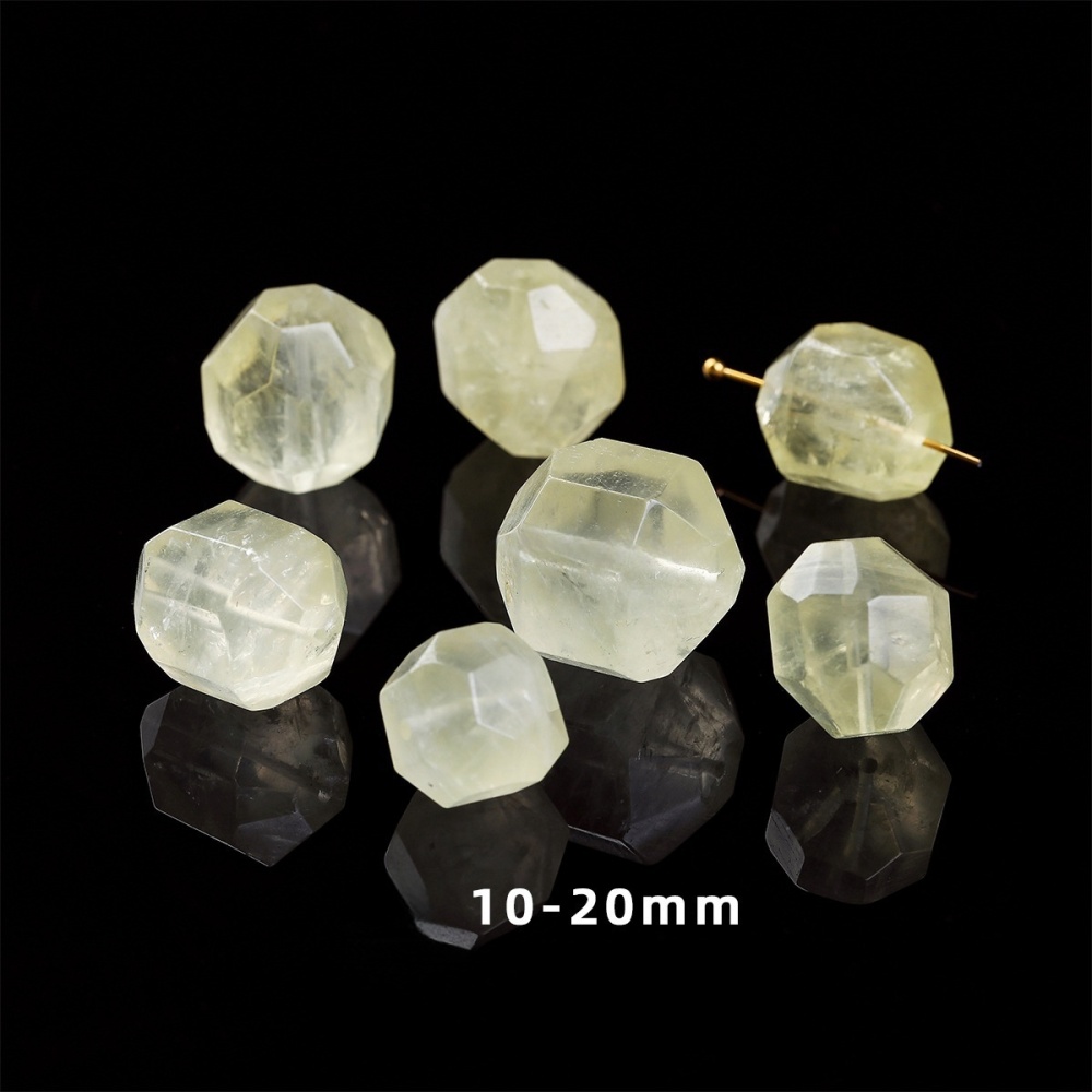 Natural crystal faceted beads suitable for DIY