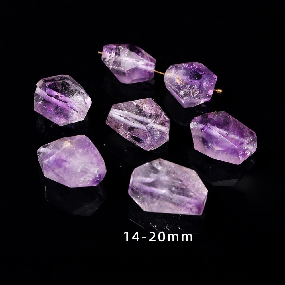 Natural crystal faceted beads suitable for DIY