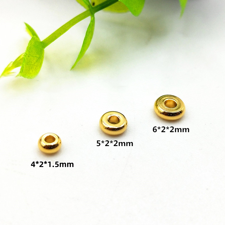 Stainless steel tire beads accessories vacuum plating wheel beads spacer beads