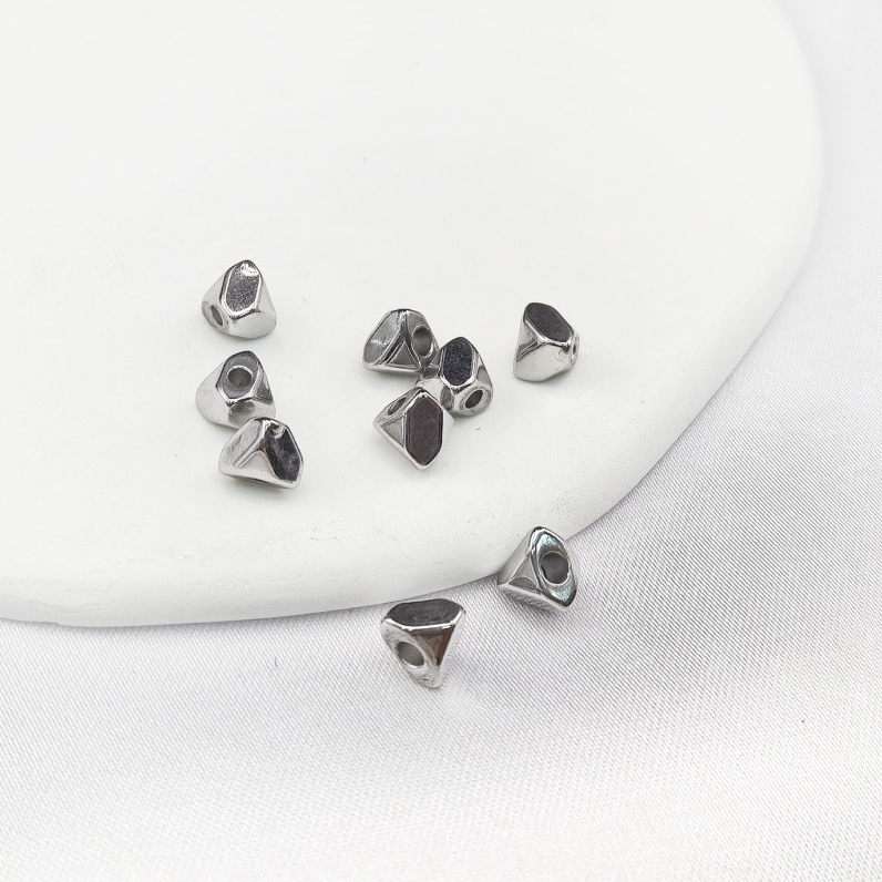 Stainless steel vacuum plating 18K DIY jewelry accessories non-standard spacer beads