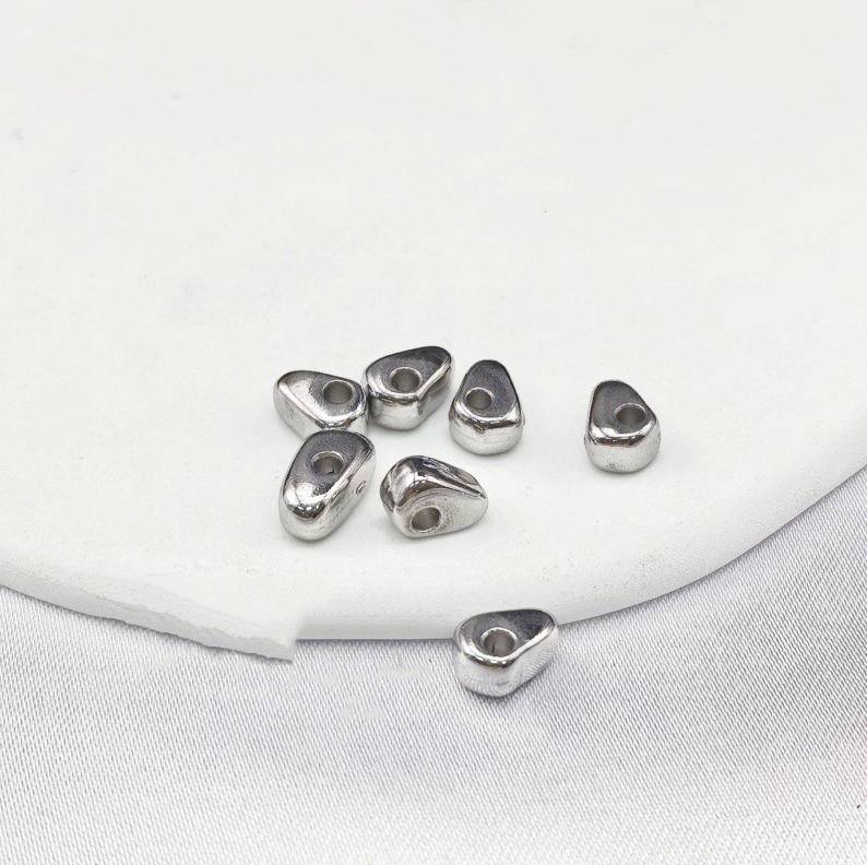 Stainless steel vacuum plating 18K DIY jewelry accessories non-standard spacer beads