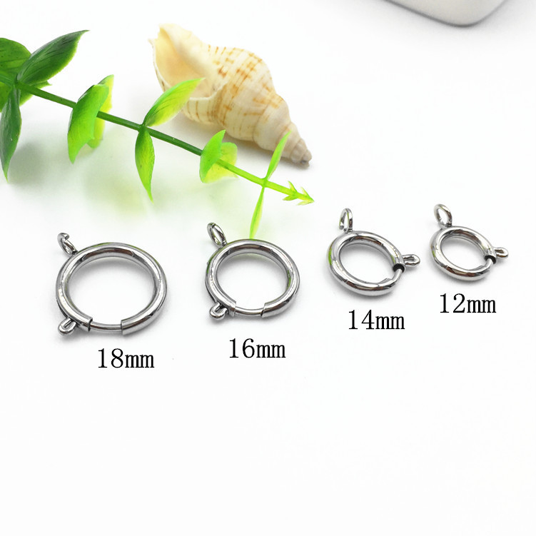 316 stainless steel slingshot buckle spring buckle DIY jewelry accessories