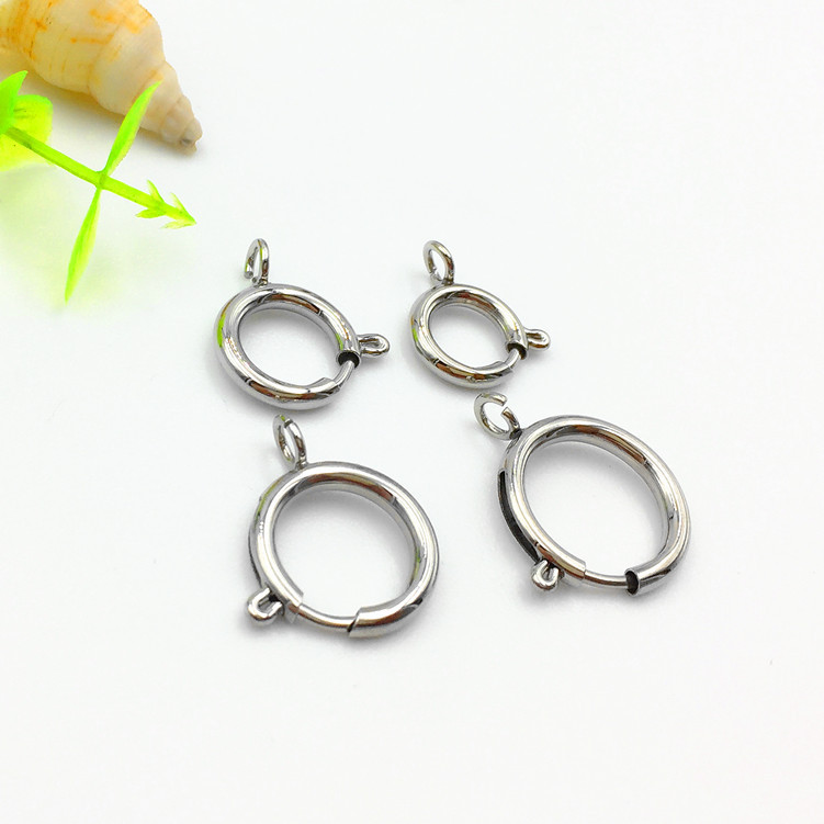 316 stainless steel slingshot buckle spring buckle DIY jewelry accessories