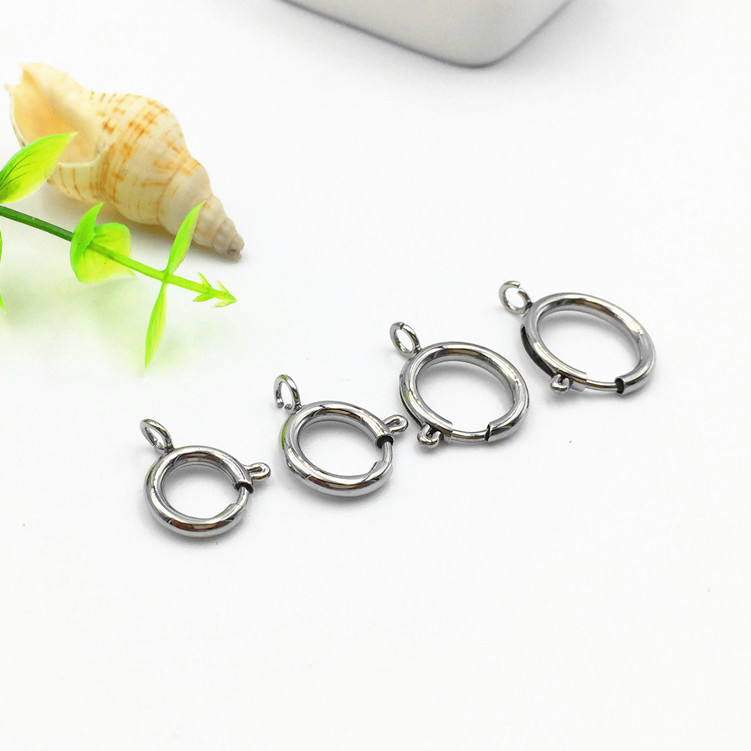 316 stainless steel slingshot buckle spring buckle DIY jewelry accessories