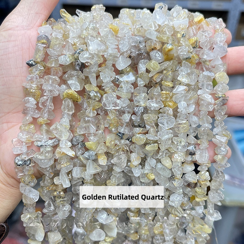 Natural crystal faceted beads suitable for DIY