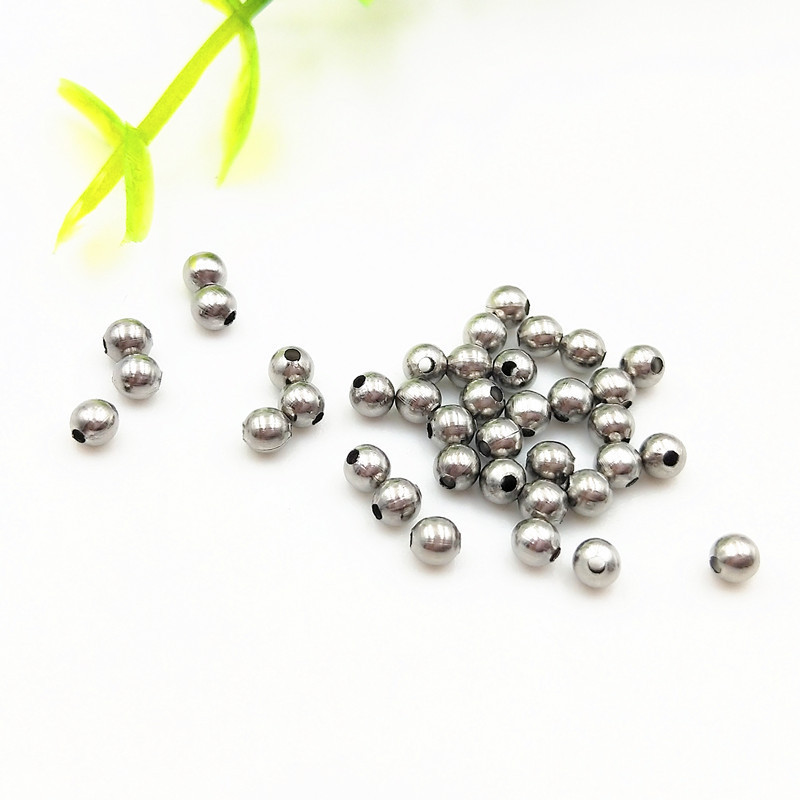 500Pcs/Bag-304 stainless steel hollow beads spacer beads (2-5mm) jewelry beads