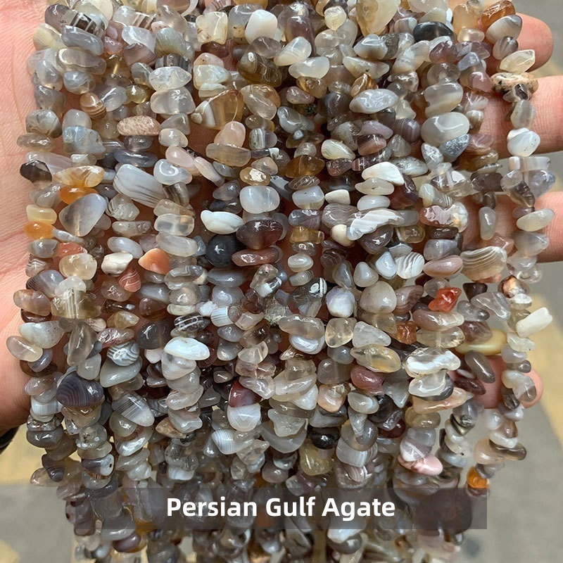 Natural crystal gravel raw stone string suitable for DIY