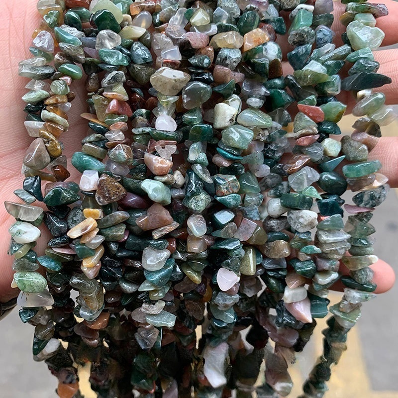 Natural crystal gravel raw stone string suitable for DIY