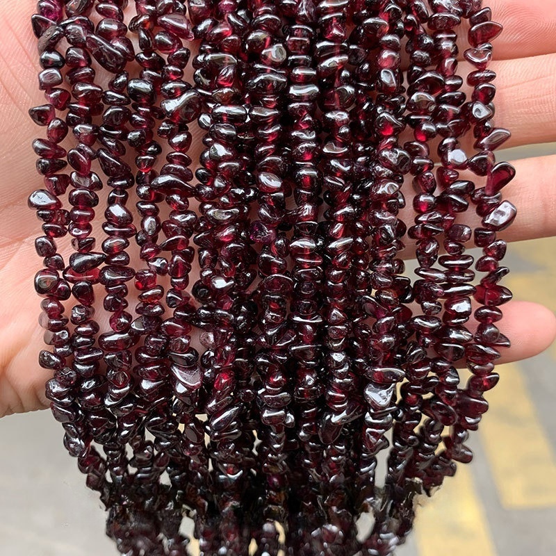 Natural crystal gravel raw stone string suitable for DIY