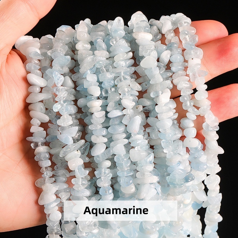 Natural crystal gravel raw stone string suitable for DIY