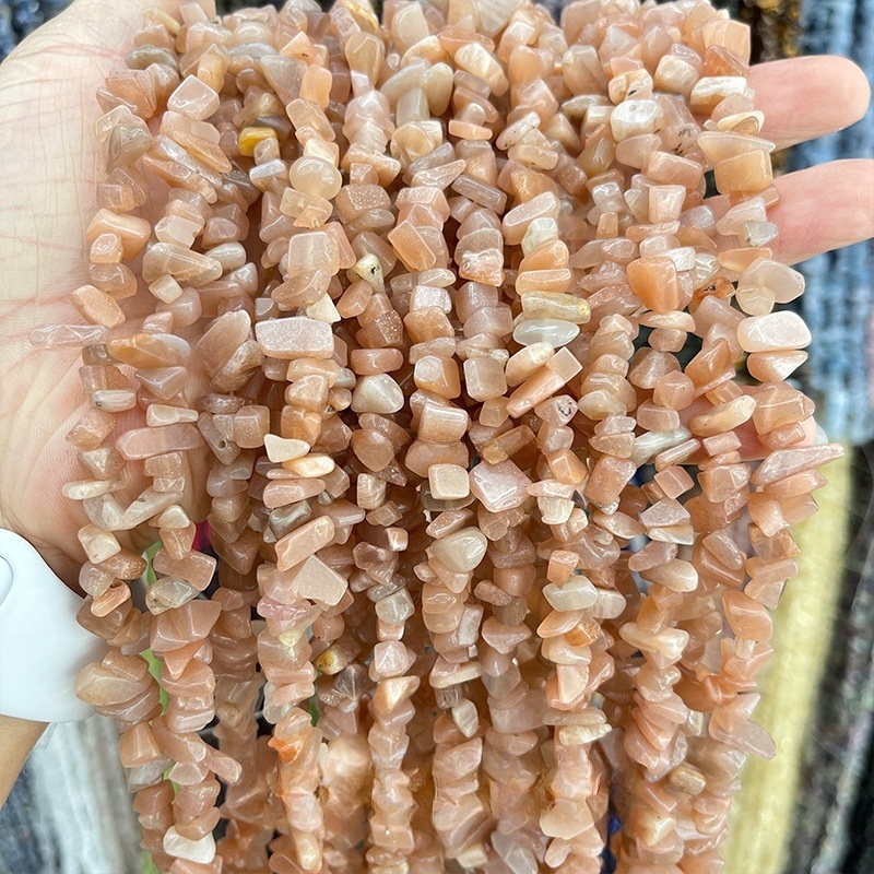 Natural crystal gravel raw stone string suitable for DIY