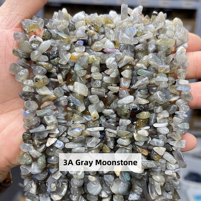 Natural crystal gravel raw stone string suitable for DIY