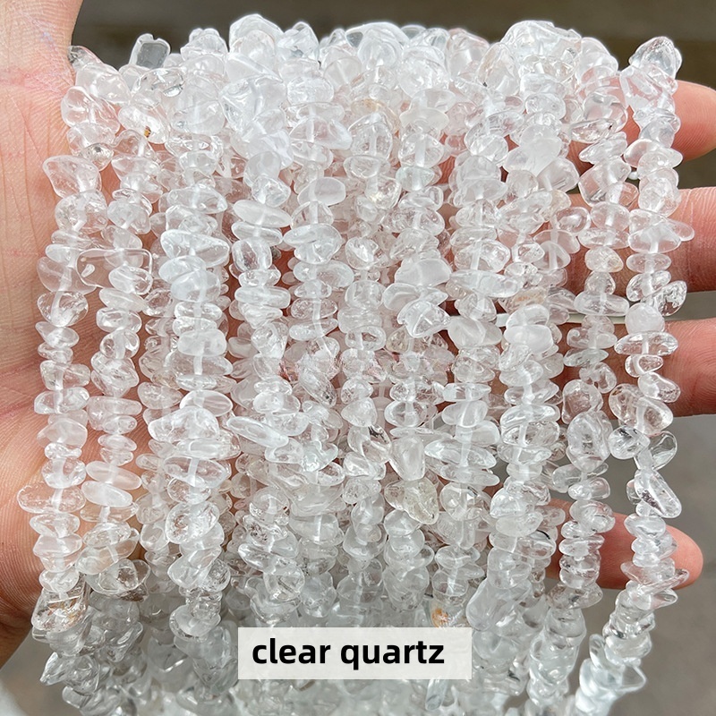 Natural crystal faceted beads suitable for DIY