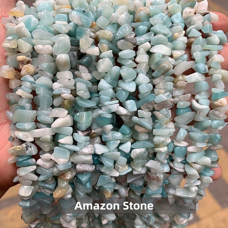 Natural crystal gravel raw stone string suitable for DIY