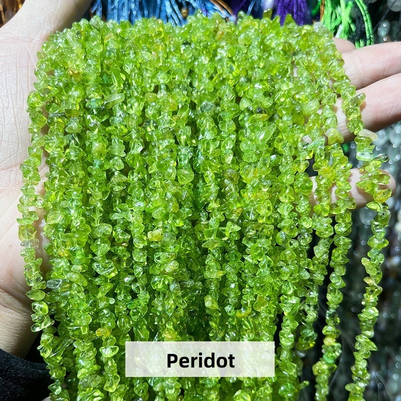 Natural crystal gravel raw stone string suitable for DIY