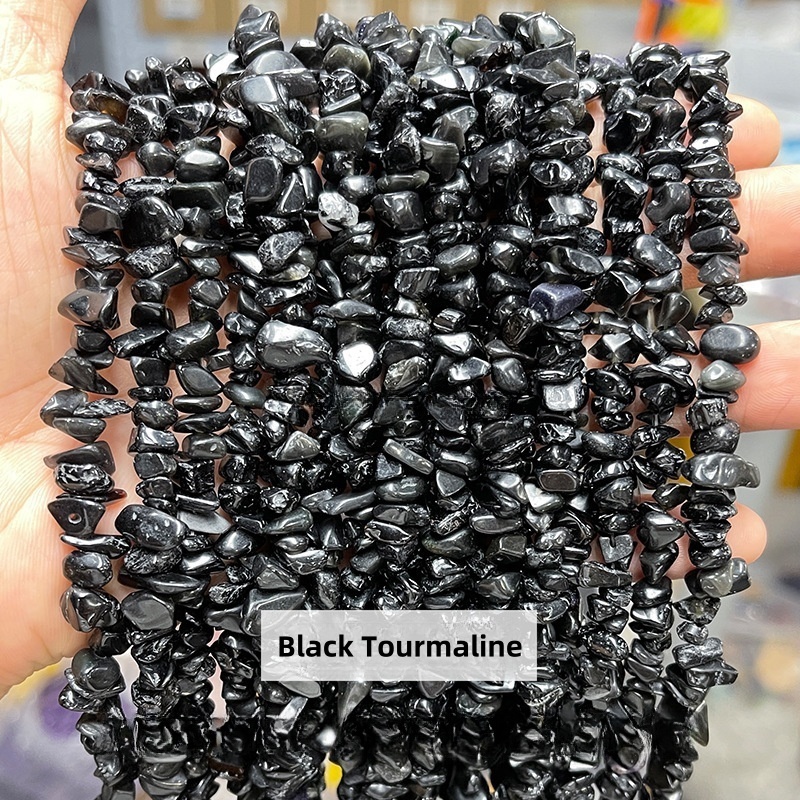 Natural crystal gravel raw stone string suitable for DIY