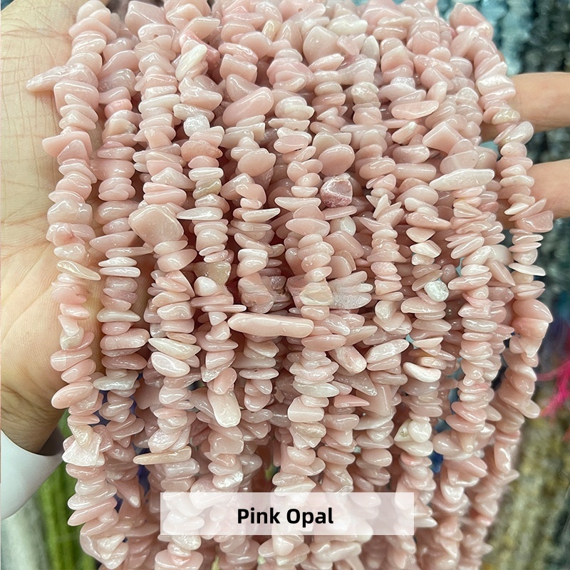 Natural crystal gravel raw stone string suitable for DIY