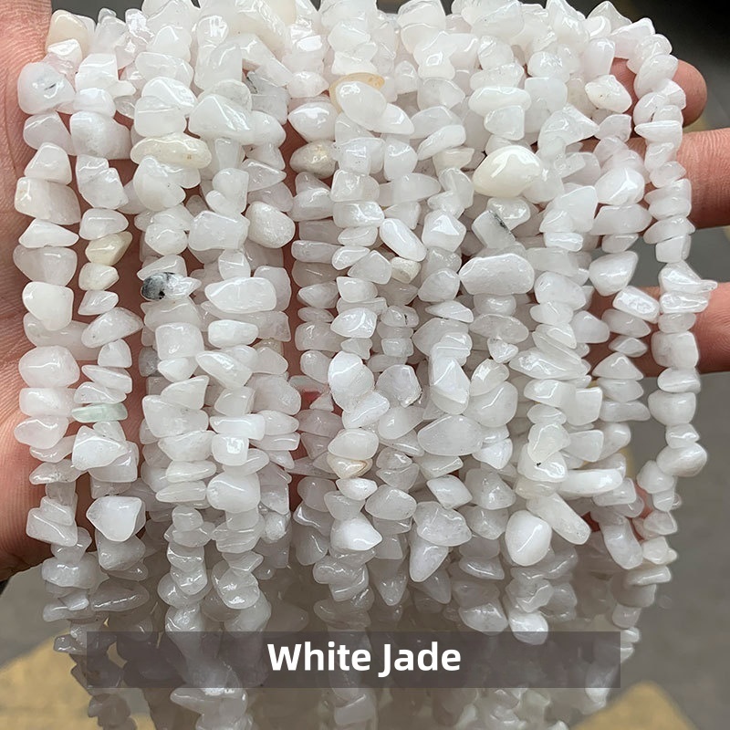 Natural crystal gravel raw stone string suitable for DIY