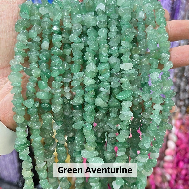 Natural crystal gravel raw stone string suitable for DIY