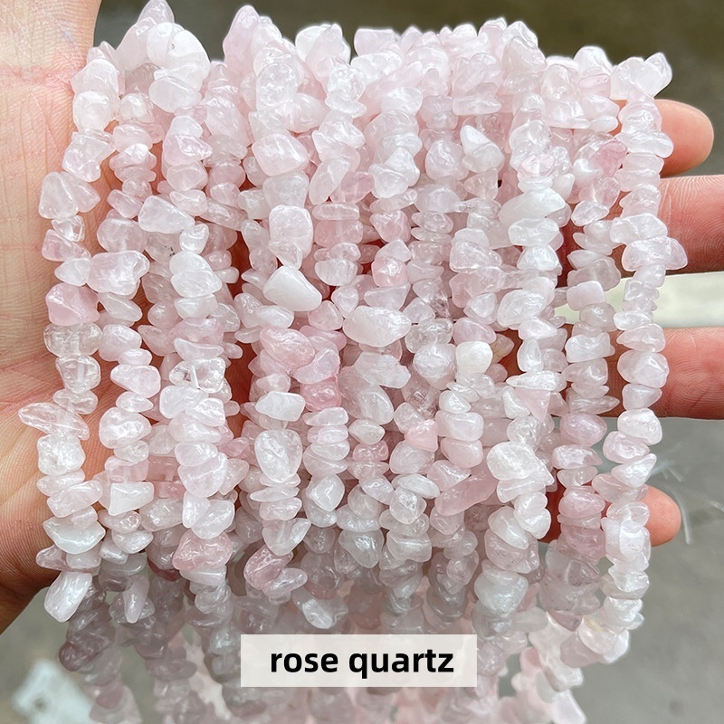 Natural crystal faceted beads suitable for DIY