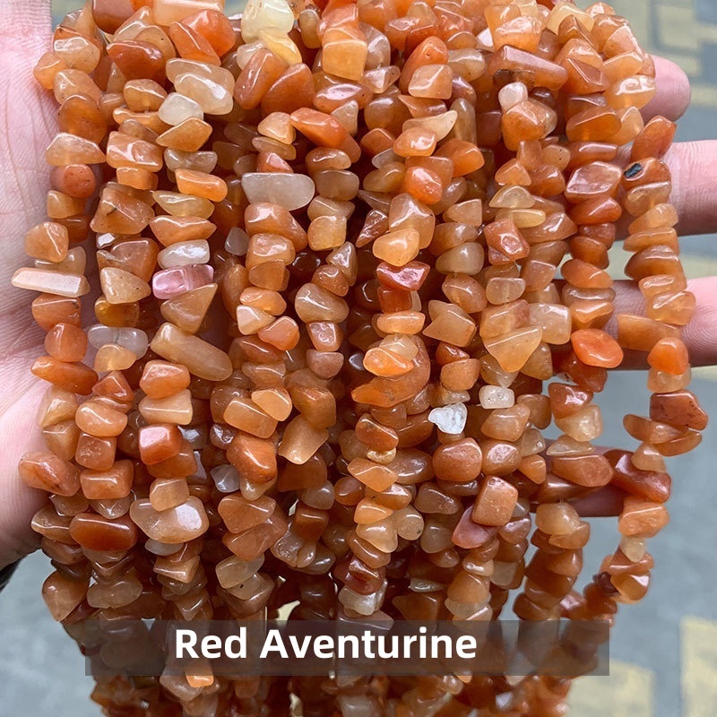 Natural crystal gravel raw stone string suitable for DIY