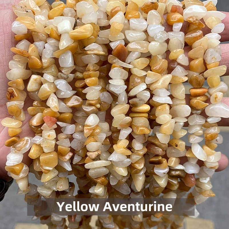 Natural crystal gravel raw stone string suitable for DIY