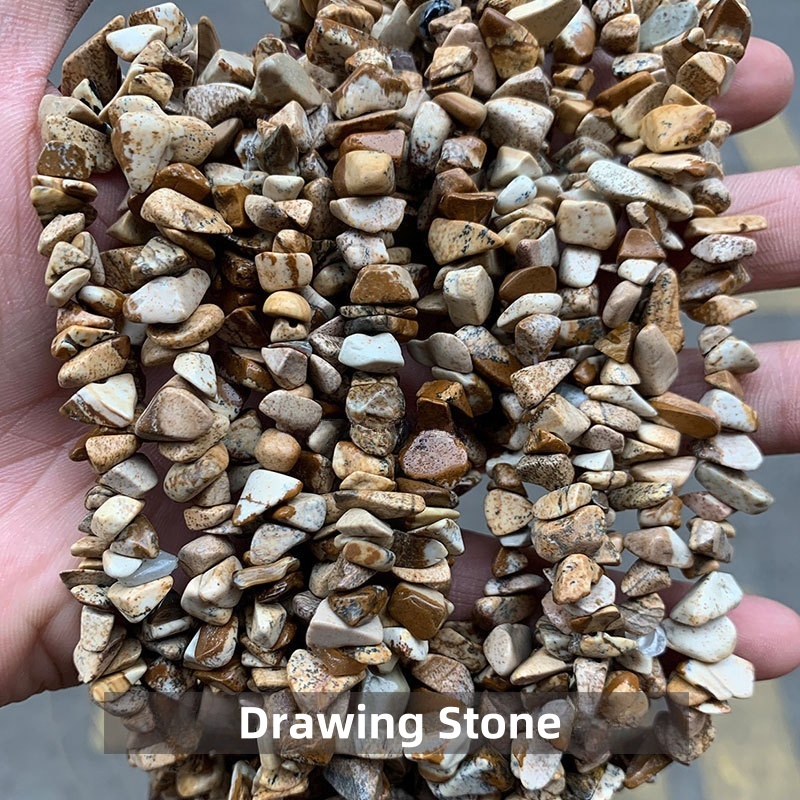 Natural crystal gravel raw stone string suitable for DIY