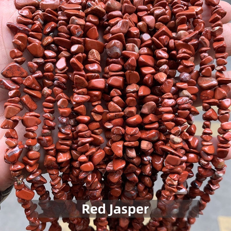 Natural crystal gravel raw stone string suitable for DIY