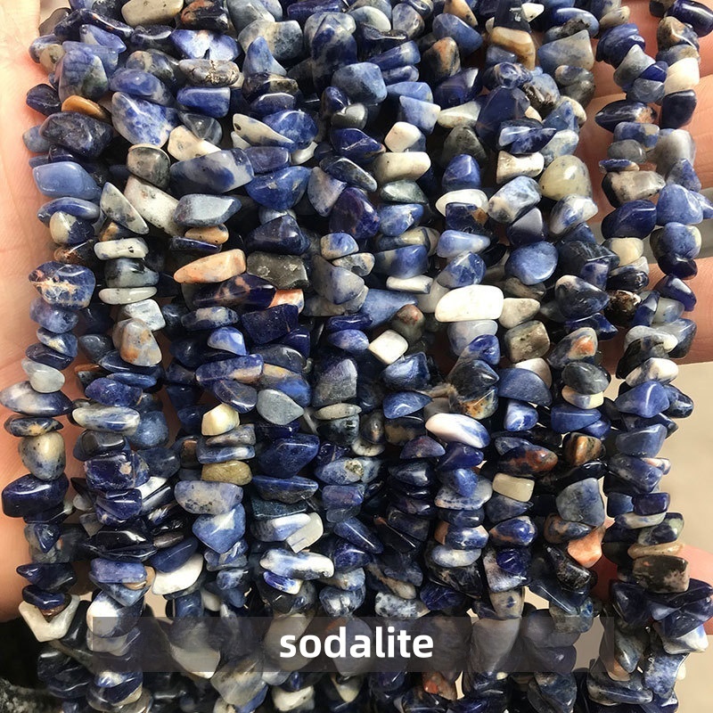 Natural crystal gravel raw stone string suitable for DIY