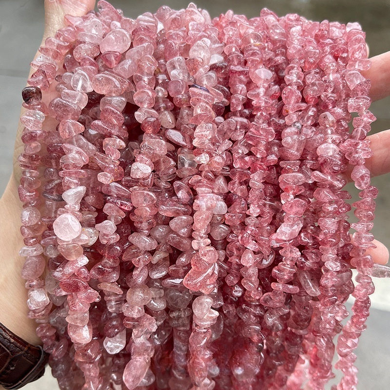 Natural crystal faceted beads suitable for DIY