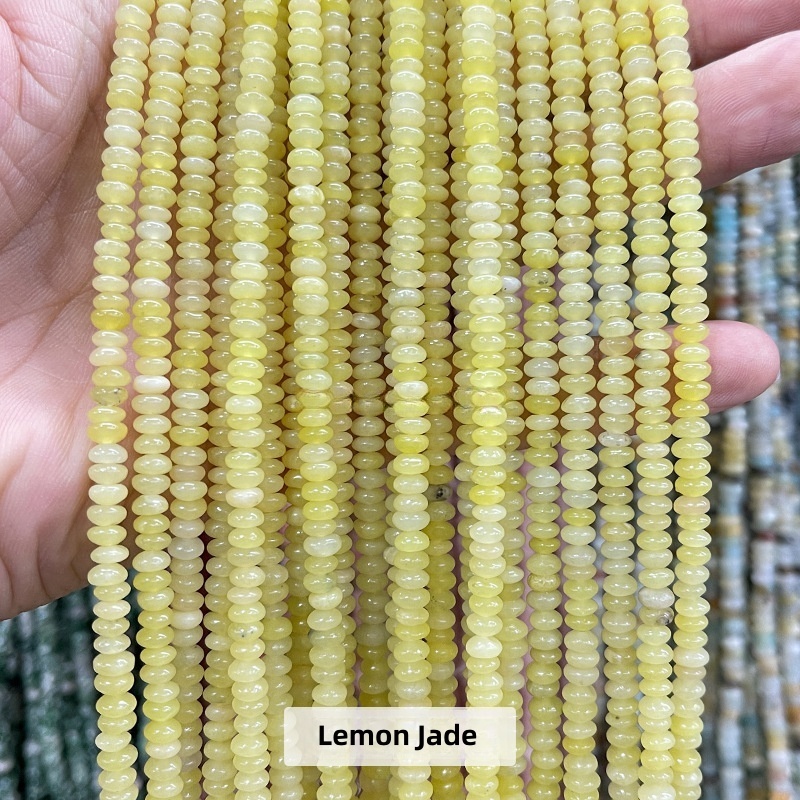 4*2mm natural jade abacus beads suitable for DIY