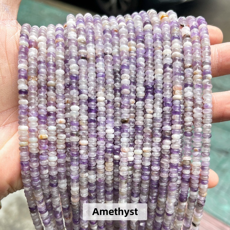 4*2mm natural jade abacus beads suitable for DIY