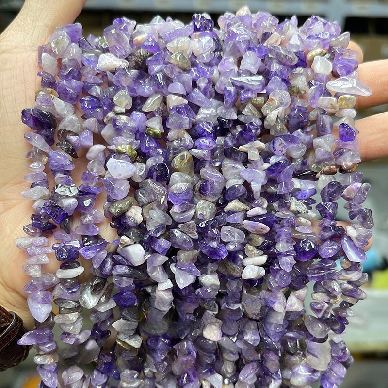 Natural crystal faceted beads suitable for DIY