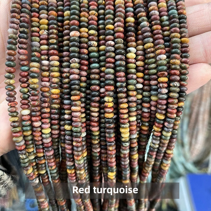 4*2mm natural jade abacus beads suitable for DIY