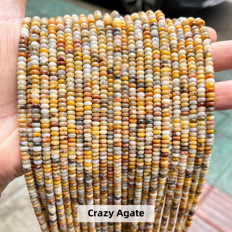 4*2mm natural jade abacus beads suitable for DIY