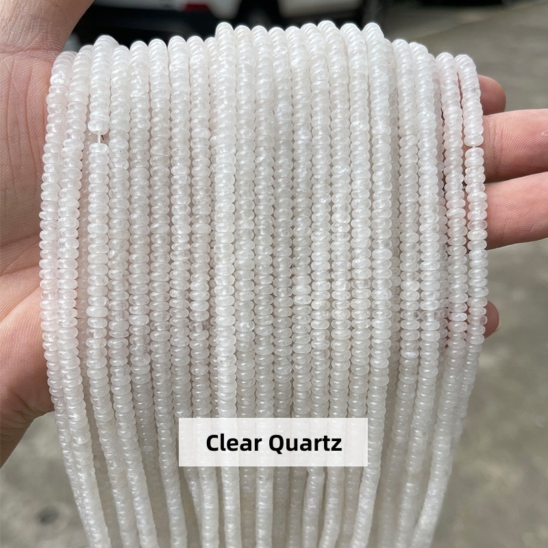 4*2mm natural jade abacus beads suitable for DIY