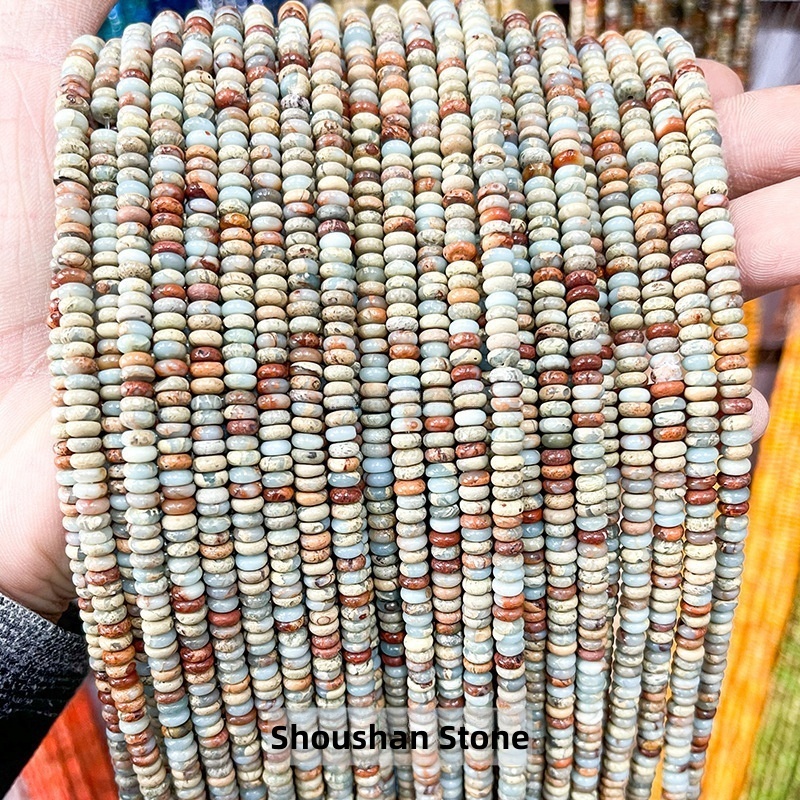 4*2mm natural jade abacus beads suitable for DIY