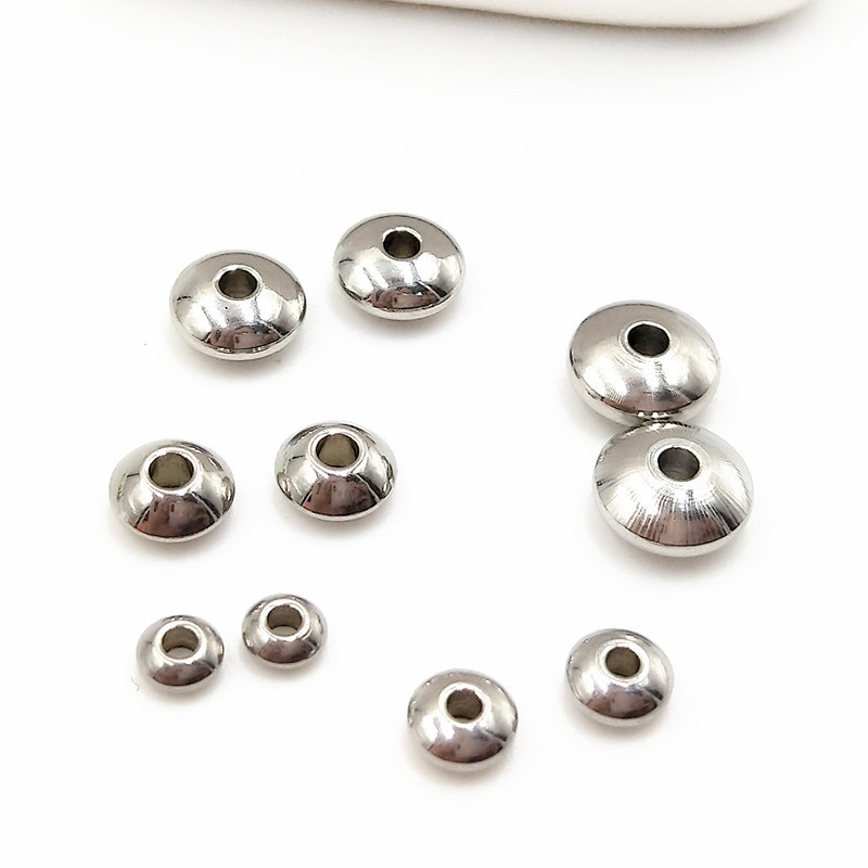 DIY jewelry accessories stainless steel abacus beads