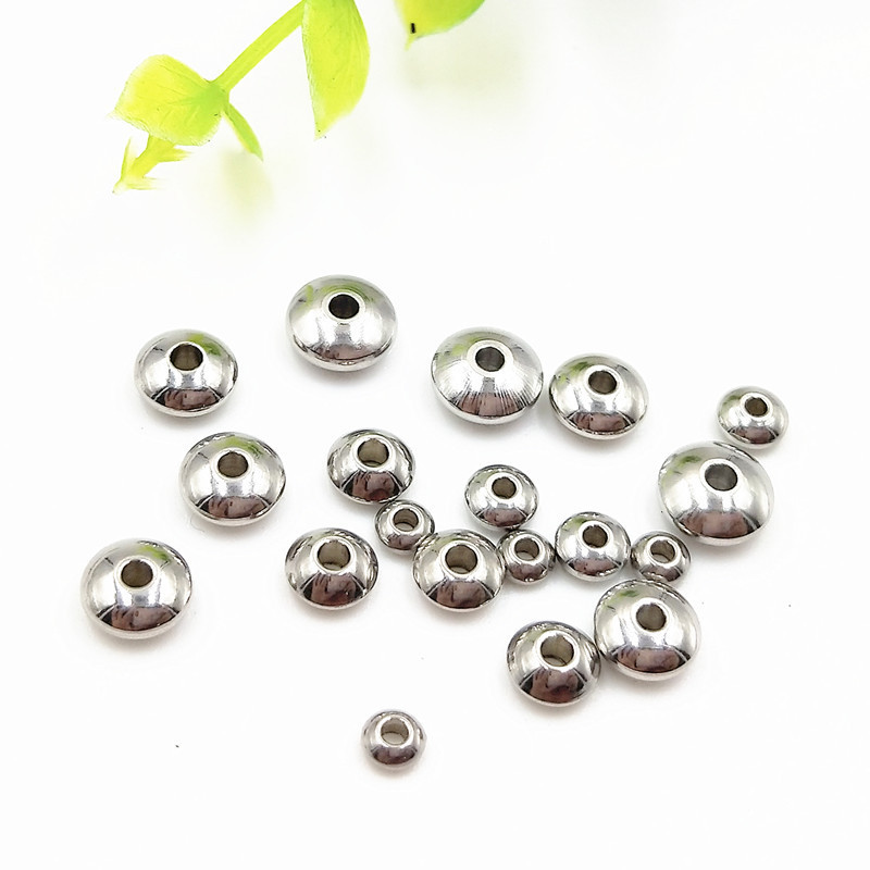 DIY jewelry accessories stainless steel abacus beads