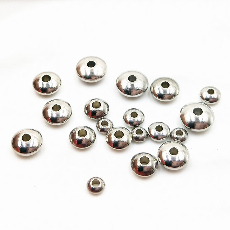 DIY jewelry accessories stainless steel abacus beads