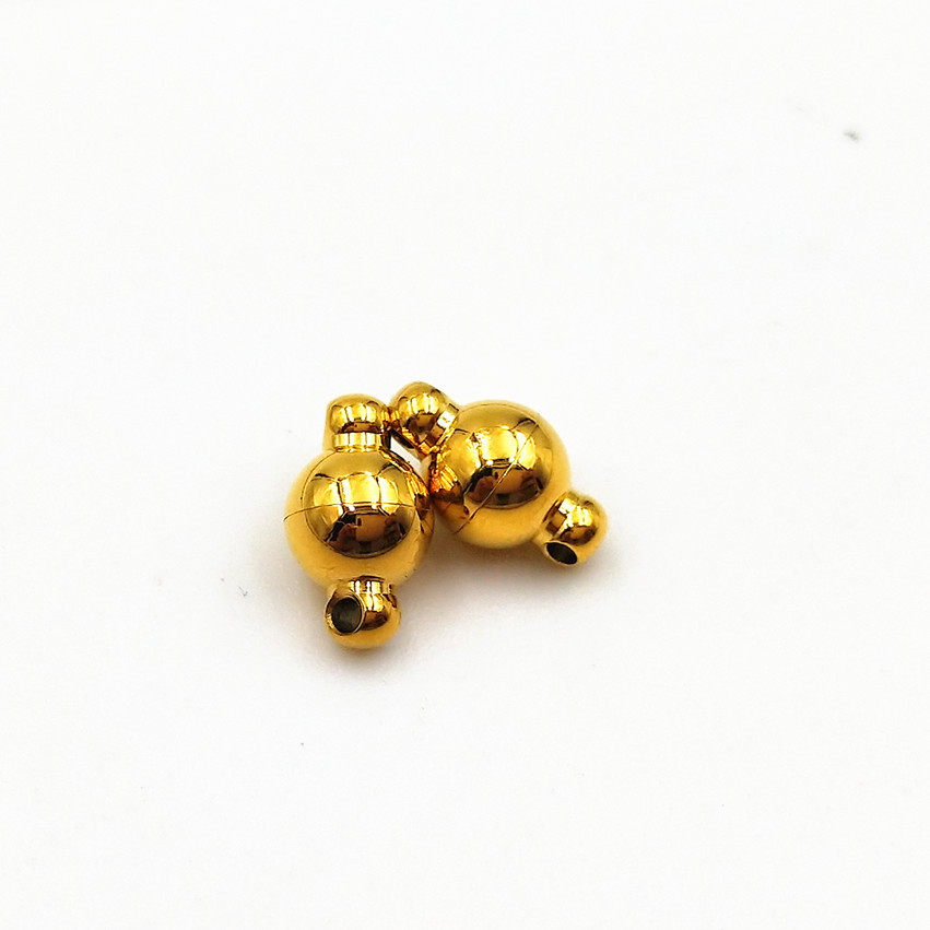 Stainless steel round magnet clasp bracelet necklace clasp DIY jewelry accessories