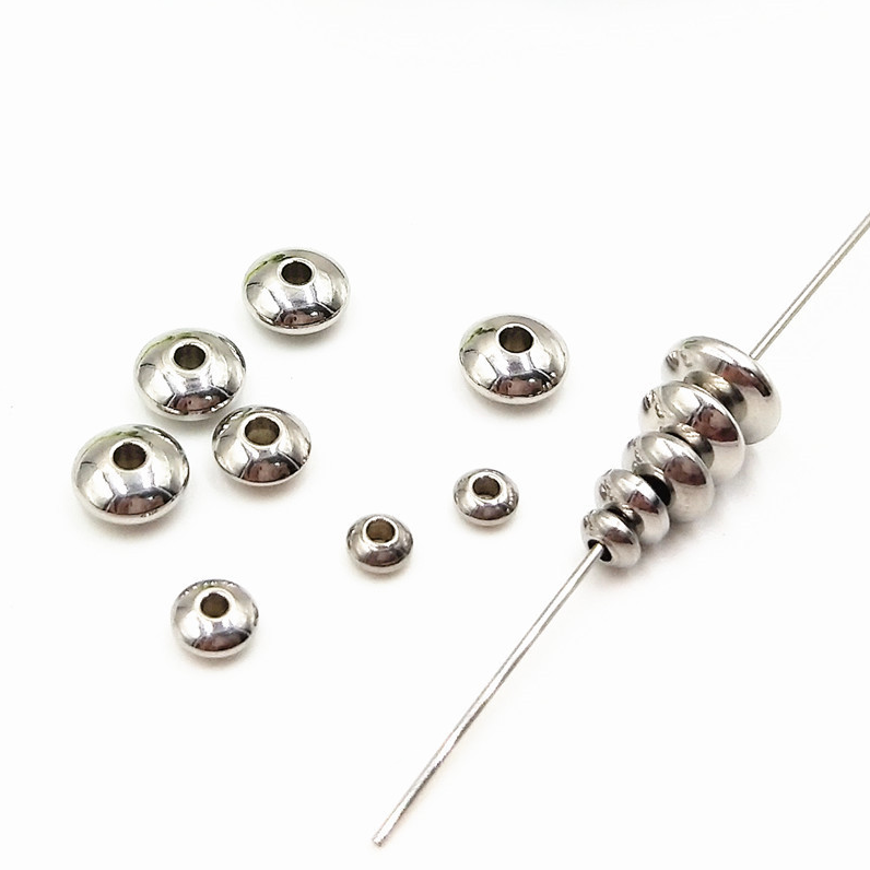 DIY jewelry accessories stainless steel abacus beads