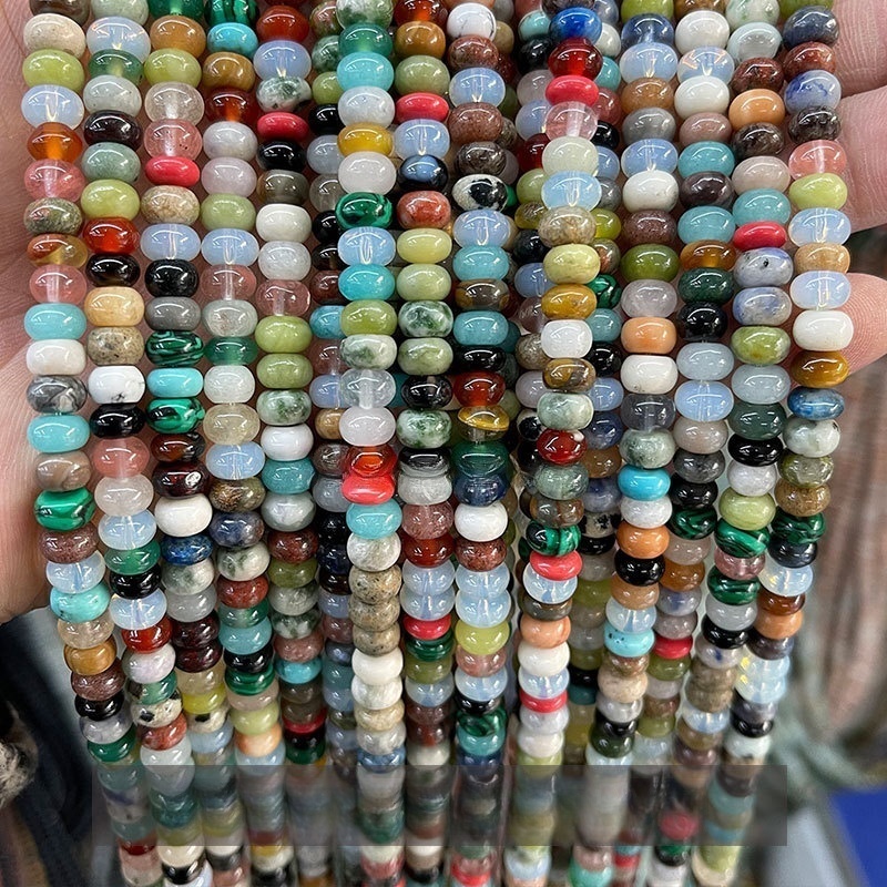 6*4mm natural stone crystal abacus beads loose beads suitable for DIY