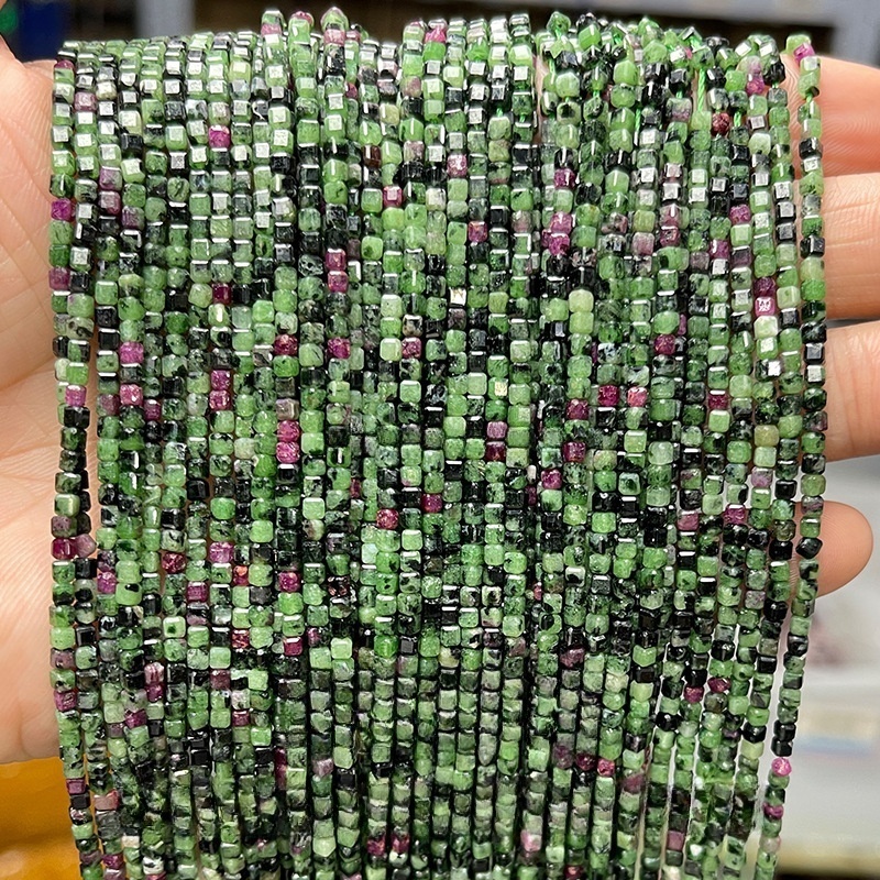 2mm natural crystal cut sugar cube loose beads suitable for DIY