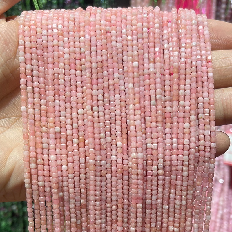 2mm natural crystal cut sugar cube loose beads suitable for DIY