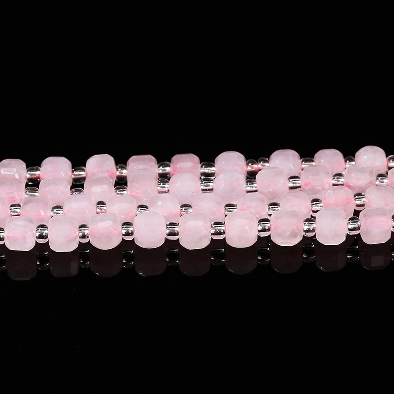 4-5mm Natural crystal agate jade sugar cube loose beads
