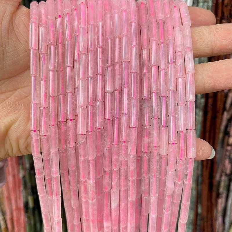 4x13mm crystal agate round tube loose beads suitable for DIY