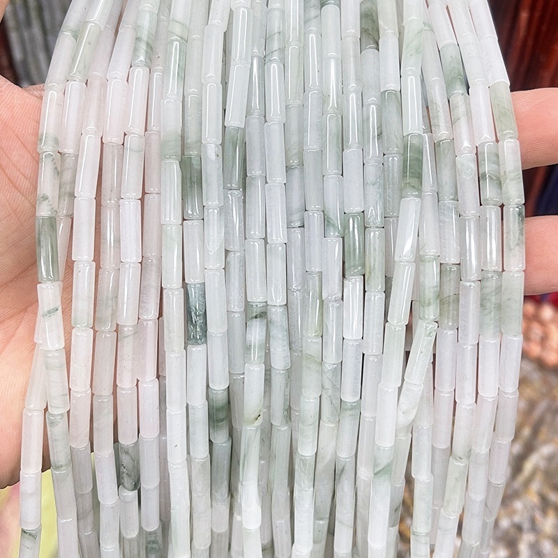 4x13mm crystal agate round tube loose beads suitable for DIY